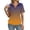 CV61_Orange, variant on Lumtrix Womens Polo Shirts Short Sleeve Summer Gradient Tops Business Casual Tees Collared V Neck T Shirt Fashion Loose Fit Tee Turquoise M