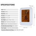 thumbnail image 3 of Labymos High Precision Magnetic Thermometer Hygrometer Digital Thermo-Hygrometer with Touch-Screen Wall Mounted Weather Station with, 3 of 8