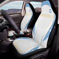 thumbnail image 4 of POLERO Polyester Front Car Seat Covers for Auto, Washable Stretchy Driver Seats Protector Cushion, Argentina Flag Design, 4 of 12