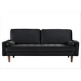 thumbnail image 4 of US Pride Furniture Monahan 70''W Velvet Tufted Sofa, Black, 4 of 5