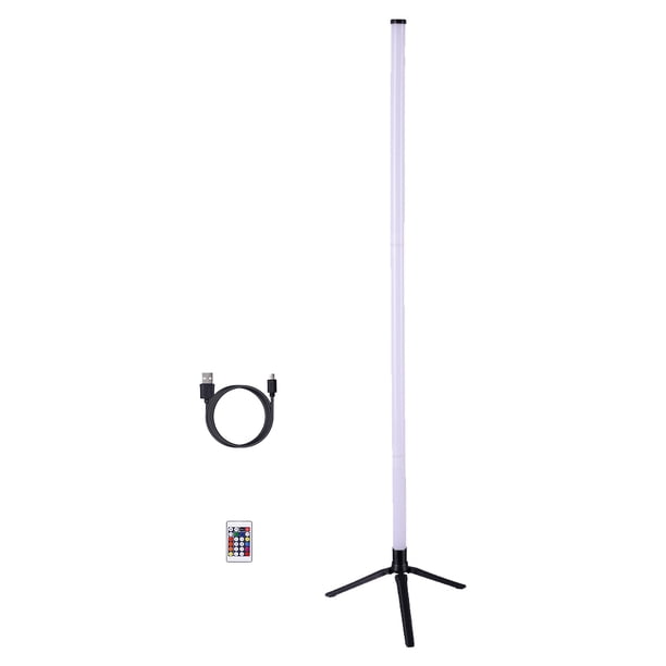 Lámpara de pie de esquina RGB Wdftyju luz ambiental carga USB