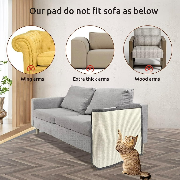 Sofa Arm Cat Scratch Protectors Baci Living Room