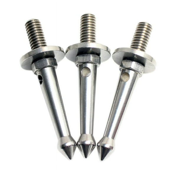 3Pcs Stainless 3/8 Inch Tripod Foot Spikes for Softer Looser Terrain Spikes for ///, Etc.Tripod