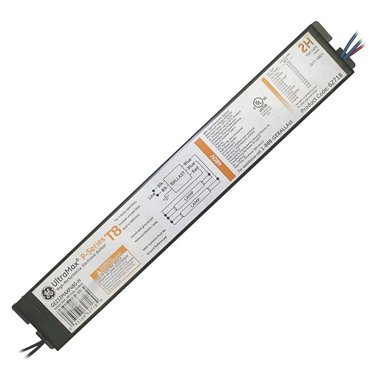 GE LAMPS, 120 to 277V AC, 1/2 Lamps Supported, Fluorescent Ballast GE LAMPS, 120 to 277V AC, 1/2 Lamps Supported, Fluorescent Ballast