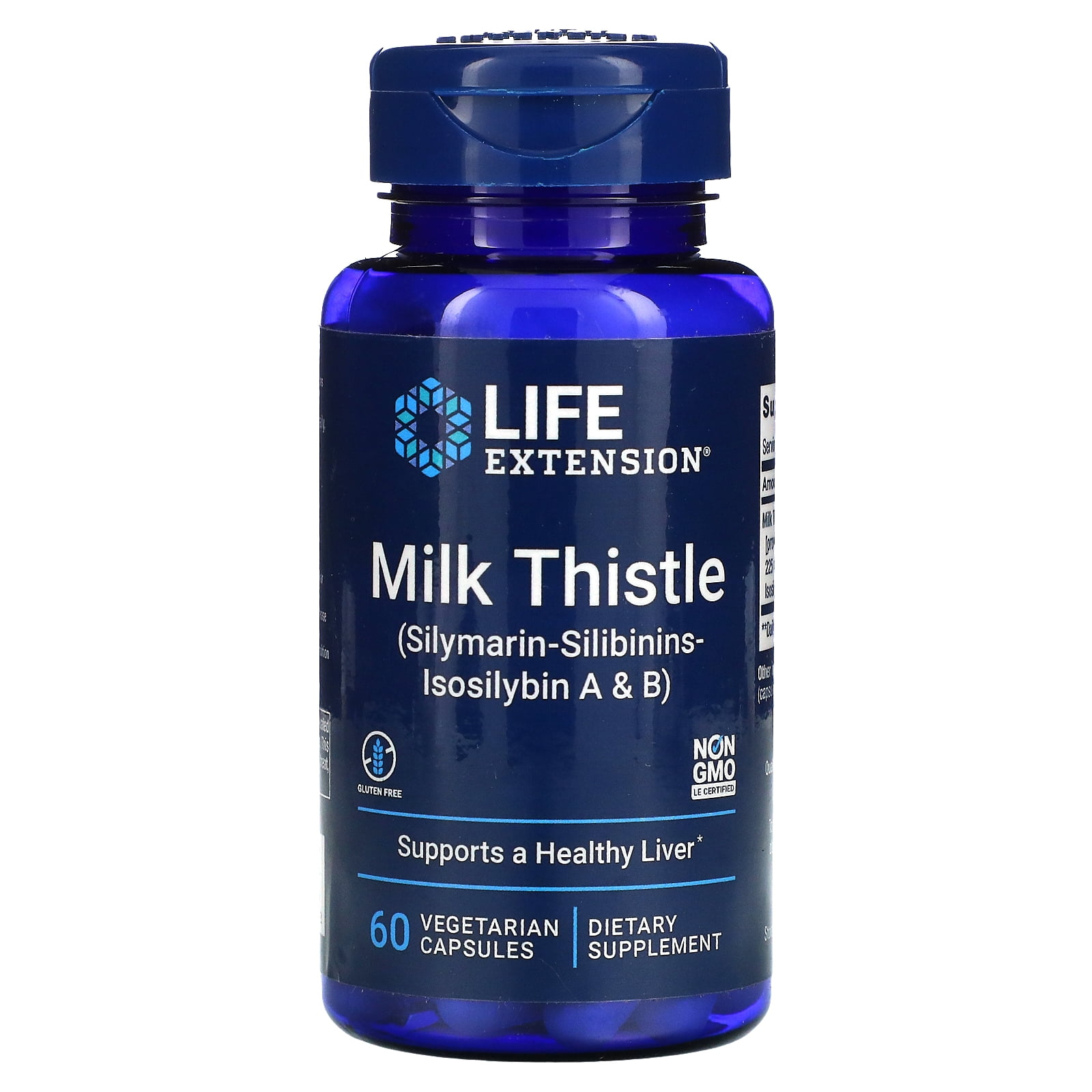 Life Extension - European Milk Thistle 750 mg. - 60 Vegetarian Capsules