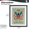 thumbnail image 4 of Stupell Industries Eclectic Symmetrical Grasshopper with Blooms Black Framed Print Under Glass, 17 x 21, by Indira Prieto | IndySign, 4 of 8