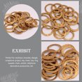 thumbnail image 2 of Miangastore Earring Craft Circle Copper Hoops Golden 50Set 0.63X0.63X0.02In, 2 of 9