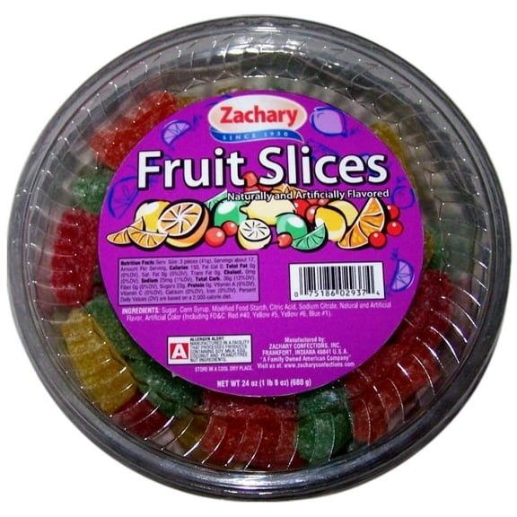 Zachary Fruit Slices, 24 Oz.