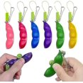 thumbnail image 1 of Fidget Toys, Divertidas Expresiones Faciales Exprime Edamame Fidget Toy, Regalo para Niños Y Adultos Libera El Estrés Y La Ansiedad, Edamame Fidget Keychain, Spe, 1 of 5
