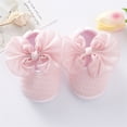 thumbnail image 3 of hirigin Baby Shoes High-Quality Solid Color Walking Shoes Footwear with Big Bowknot for Girls Pink/White/Wine Red/Yellow, 3 of 7