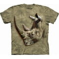 thumbnail image 1 of The Mountain T-Shirt Adulte Unisexe Petit Rhinocéros Blanc Vert, 1 of 1