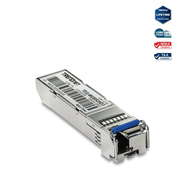 TRENDnet TEG-MGBS20D3 SFP Dual Wavelength Single-Mode LC Module