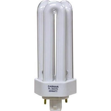 

Dabmar Lighting DL-Q26-2P--41K PLQ26 2 Pin 26 watt 41K Flourescent Lamp White