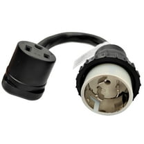Parkworld 885576 Shore Power 50A Male SS2-50P to 6-50R Welder Right Angle Female 50A Adapter Cord
