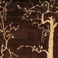 thumbnail image 1 of Ahgly Company Indoor Square Abstract Sienna Brown Oriental Area Rugs, 4' Square, 1 of 6