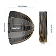 thumbnail image 3 of NiceFoto LED-Φ90cm Quick Set-up Folding Deep Parabolic Umbrella Softbox Photography Studio SoftBox with Grid Carry Bag Diameter 90cm /35inch for Aputure 120D 120D II Bowens Mount LED Flash L, 3 of 7