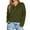 Army Green, variant on Womens Oversized Casual Tunic Button Down V Neck Hoodies Oversized Pullover Sweatshirts Hooded Tops with Pockets