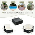 thumbnail image 2 of Costway 7PCS Patio Rattan Sofa Set Sectional Conversation Furniture Set Garden Beige, 2 of 9