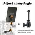 thumbnail image 4 of Kit de Batterie Support de Musique Portable Pliable Support de Batterie Électronique pour Tablette Support d'Ordinateur, 1 * Kit de Batterie Support de Musique, Noir, 4 of 6