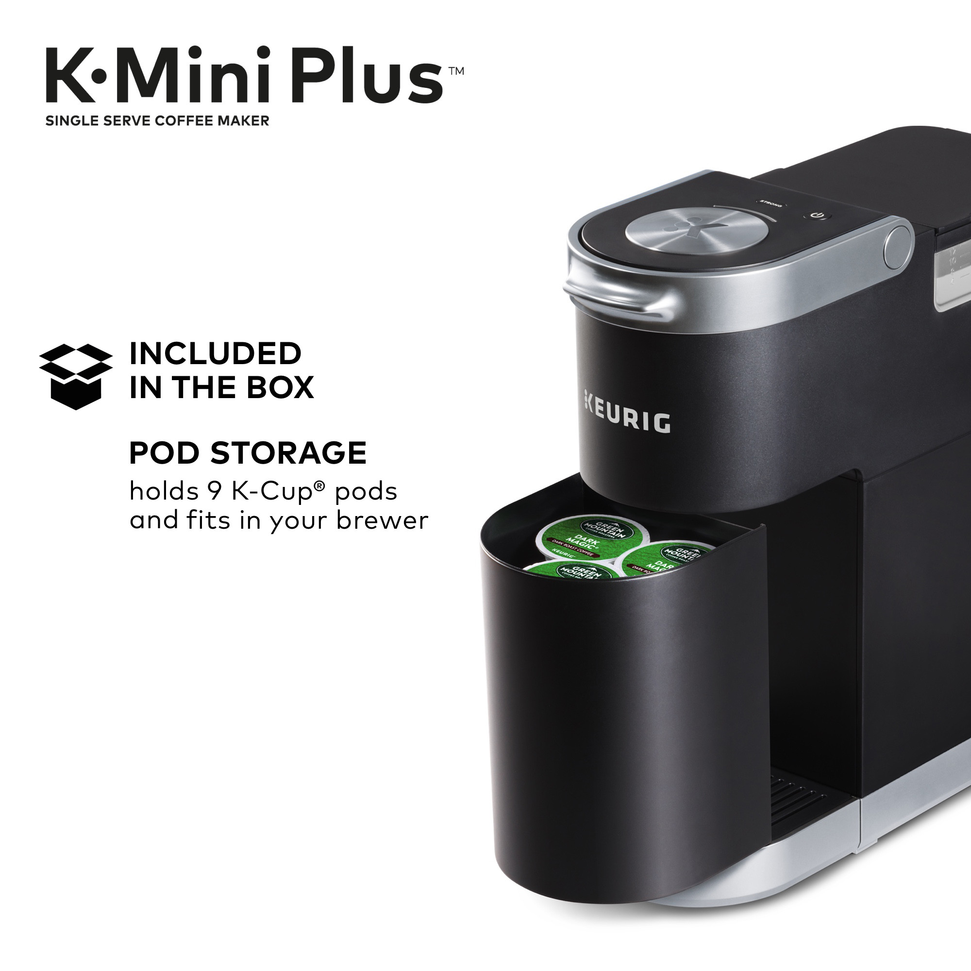 Keurig K-Mini Plus Single Serve K-Cup Pod Coffee Maker, Black - image 4 of 26