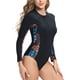thumbnail image 5 of Traje de Buceo de Manga Larga de la Moda de la Playa de las Mujeres Traje de Baño Siameso, Surf de Verano Y Traje de Baño de Playa, 5 of 9