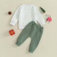 thumbnail image 3 of Gerichy Baby Boys Fall Winter Outfits, Toddler Baby Boy Girl Kids Boys Casual Long Sleeves Letters Prints Sweatshirts Top Pants 2pcs Set Outfit Baby Boys Tops Pants Winter Sets, 3 of 6