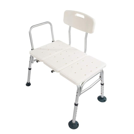 Zimtown Bath Transfer Bench Shower Chair Adjustable Medical 10 Height Bench Bathtub Stool Seat White