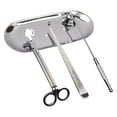 thumbnail image 1 of jifeng 4 Pcs Candle Snuffer Tool Candle Trimmer Oil Lamp Trimmer Wick Dipper Kit +Tray, 1 of 8