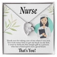 thumbnail image 2 of Simple Thank You Healthcare Medical Worker Nurse Appreciation Nurse Forever Necklace w Message Card, 2 of 8