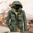 thumbnail image 2 of JHLZHS Plus Size Fall Jacket Men's Textured Workwear Outdoor with Pocket Jacket Padded Large Size Sports Casual Jacket Jean Jacket 1069, 2 of 7