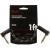 Genuine Fender® 1' Deluxe Series Instrument Cable Black Tweed 0990820095 1 foot