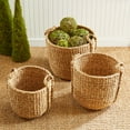 thumbnail image 3 of Seagrass Round Drum Baskets, Set Of 3, 3 of 5