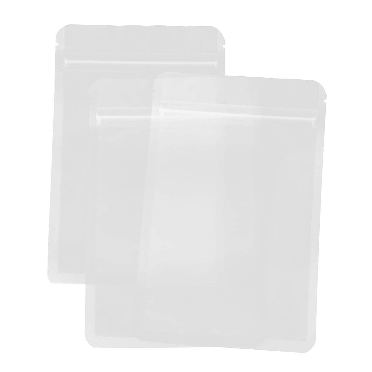 100pcs Thicken Transparent PlasticZipped Lock Reclosable Clear Poly Bag