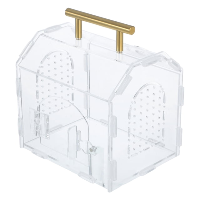 BRIGHTFUFU Terrario De Alimentación Para Reptiles Transparente Con Apertura Magnética Y Estructura Resistente