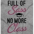 thumbnail image 2 of Full of Sass No More Class Graduation Women Plus Size Long Sleeve Graphic Tee Brisco Brands 3X, 2 of 5
