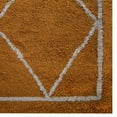 thumbnail image 4 of RUGSOTIC CARPETS HAND KNOTTED SILK AREA RUGS - 3'x5', Rectangle, Gold Beige, Geometric Modern Design, High Pile Thick Handmade Anti Skid Area Rugs for Living Room, Bed Room (NS1218), 4 of 5