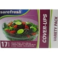 thumbnail image 5 of Food Storage Cover-ups, Elastic Stretch-to-Cover Variety Packs, 4-pk Set, 5 of 5