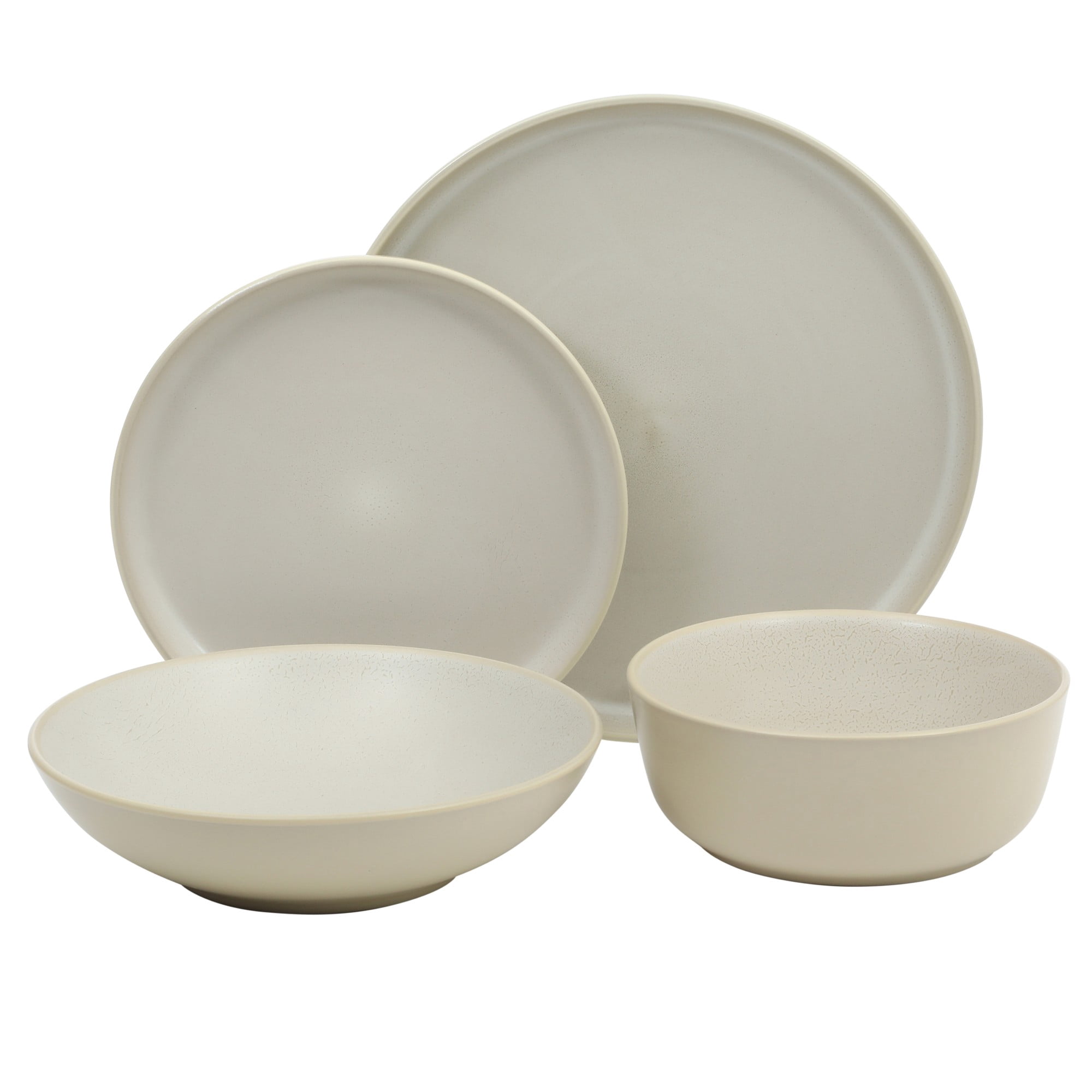 Gibson Elite Tribeca Loft 16-Piece Dinnerware Set - Service for 4 - Matte White