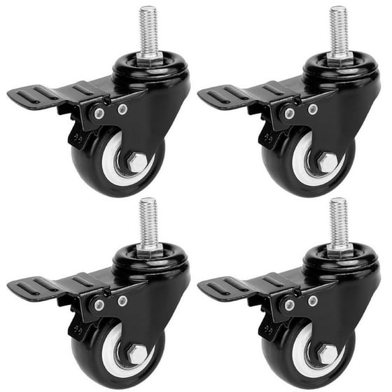 2 Office Chair Swivel Caster Wheels With Lock Kit 4 Pack 2 Office Chair Swivel Caster Wheels With Lock Kit 4 Pack Black Dadea Com