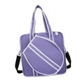 thumbnail image 4 of Bolsa de tenis, bolsa para raquetas, funda para raquetas, portátil, para deportes al aire libre con cremallera, multiusos para raquetas de bádminton, Púrpura, 4 of 8