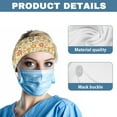thumbnail image 5 of Jiueut Hippie Flower Nurse Button Headband Nursing Headbands with Buttons for Mask Wide Headbands for Girls Non Slip Sport Headband Sweatband Women Nurse Headbands Thin, 5 of 7