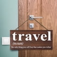 thumbnail image 4 of JennyGems Travel Sign, Travel the Only Thing You Will Buy That Makes You Richer, Travel Gifts, Travel Themed Home Accent, Travel Decoration, Made in USA, 4 of 11