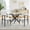 Round Dining Set of 5, variant on 3-Piece Round Glass Dining Table Set, 36" Modern Tempered Glass Kitchen Table with 2 Upholstered Chairs for Small Dining Spaces