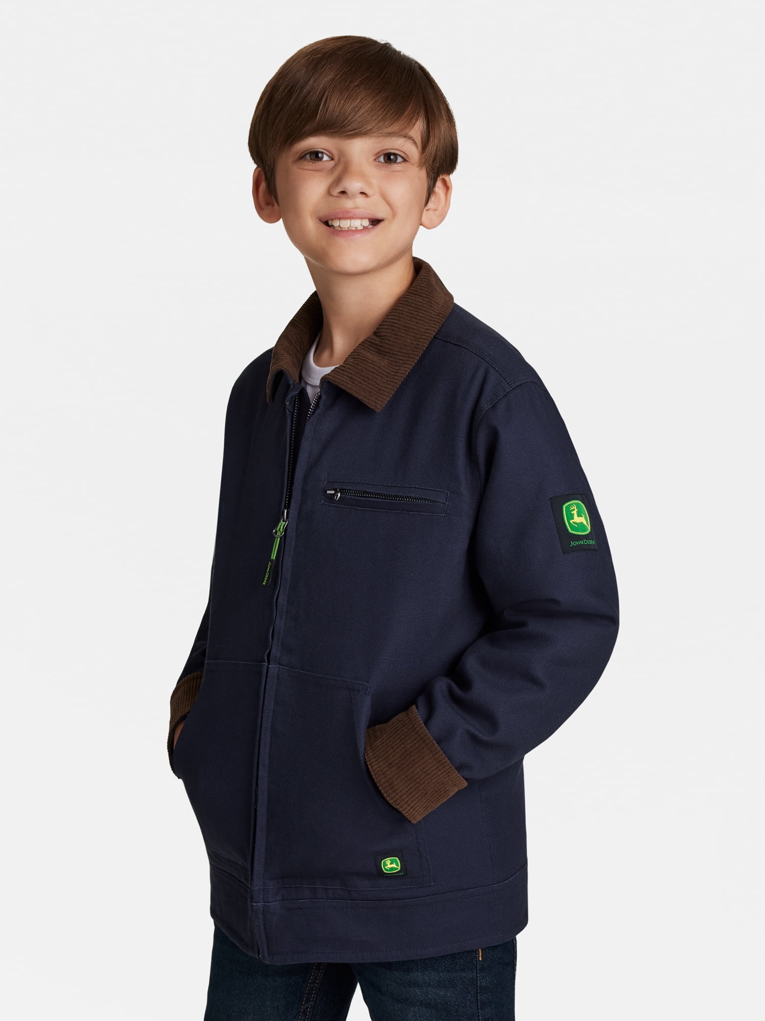 John Deere Boy's Canvas Tractor Jacket, Sizes 4 - 16