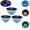 3 pcs, variant on Solar Floating Pool Light with Fish Projection, LED Glowing Magical Swimming Fish Pond Lights Waterproof Bathtub Lights Color Changing Rechargeable Submersible Pool Decor for Pools