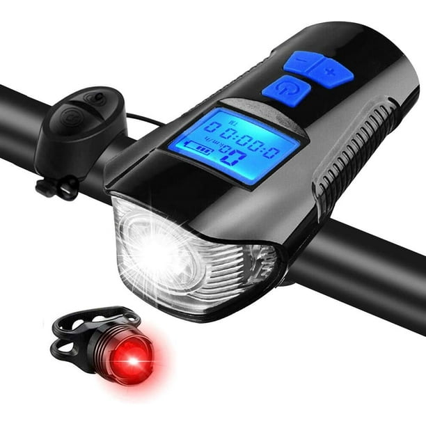 Bike Light Set Bicycle Rear Light with Bicycle Speedometer