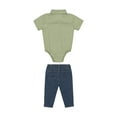 thumbnail image 2 of Little Lad Newborn Boys' Short Sleeve Shirt and Pant, 2-Piece Set, Sizes 0-3M-6-9M, 2 of 4