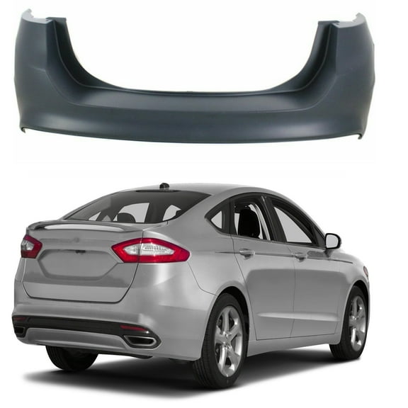 Genrics New Rear Bumper Cover For 2013-2018 Ford Fusion Primed