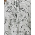 thumbnail image 5 of INSPIRE CHIC Women's Boho Blouse Floral Print Tie Neck 3/4 Sleeve Casual Tops XS Grey, 5 of 6