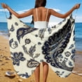 thumbnail image 4 of VBVC No Boundarie Women's Butterfly Beach Sarong Wrap,Ladies Lightweight Swimsuit Cover Up,Floral Pool Party Wrap Dress For Women,White,Size XXXL, 4 of 10